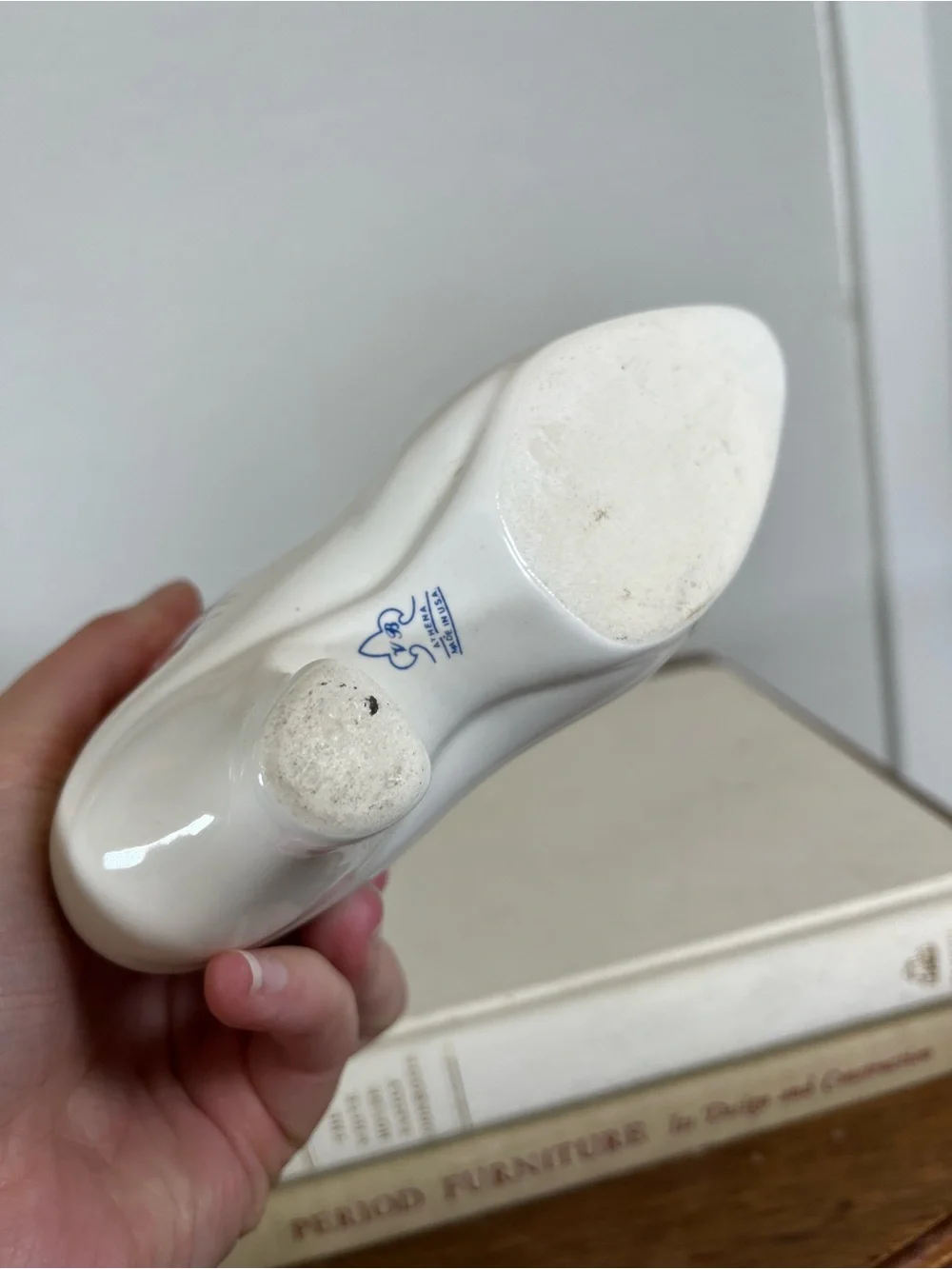 Victorian boot vase